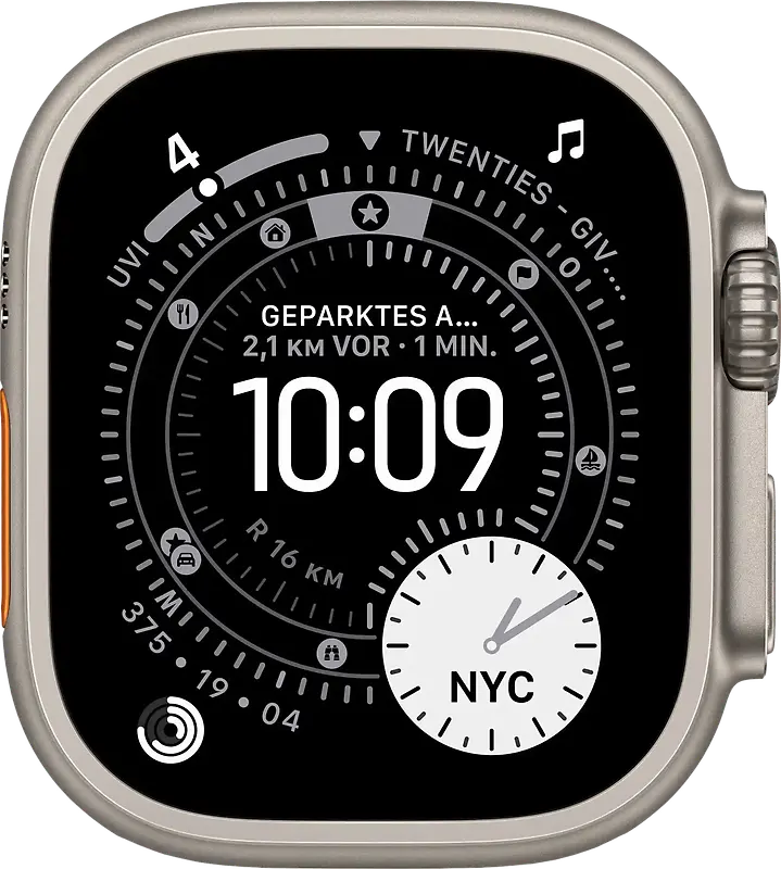 Apple Watch Ultra 3 49 mm Boîtier titane naturel [Wi-Fi + Cellulaire]