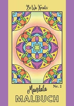Mandala Malbuch Nr.2: 12 verschiedene, handgezeichnete Motive, in A4 Größe