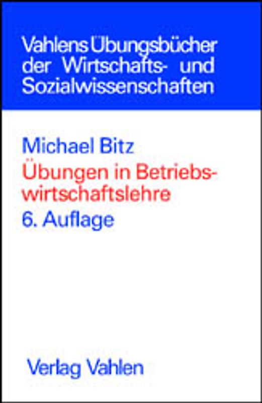 Übungen in Betriebswirtschaftslehre