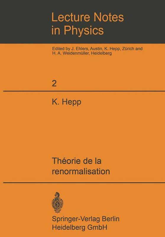 Theorie de la renormalisation