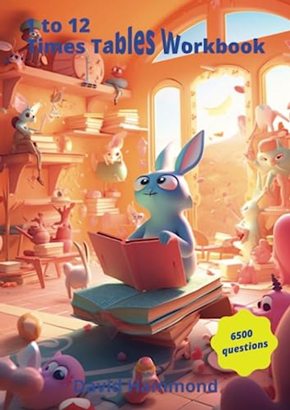 1 to 12 Times Tables Workbook, 6500 Questions