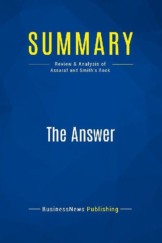 Summary: The Answer