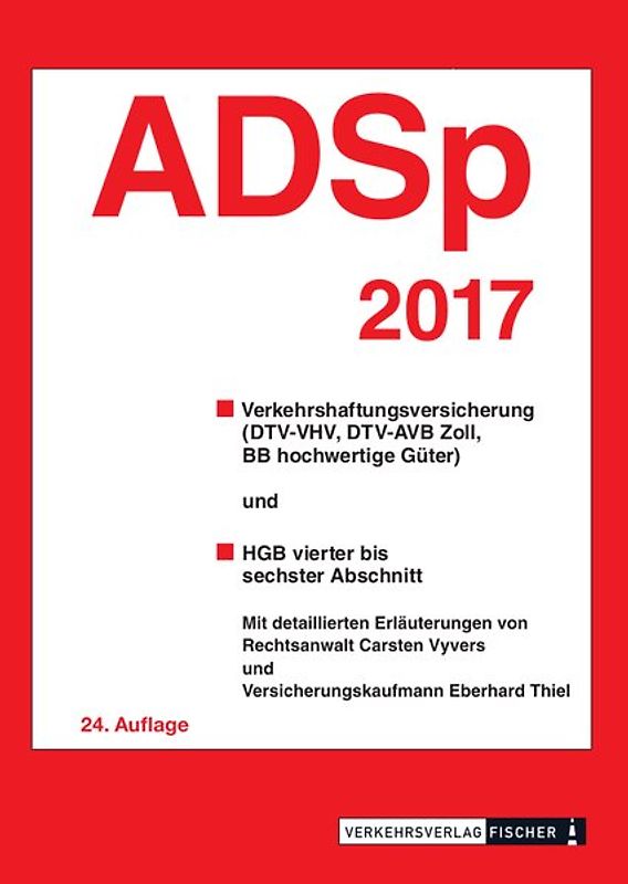 ADSp 2017 mit Erläuterungen