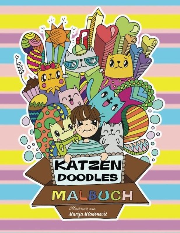 Katzen Doodles Malbuch: Entspannung und Spaß für Katzenfreunde