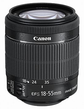 Canon EF-S 18-55 mm F3.5-5.6 IS STM 58 mm Objectif (adapté à Canon EF-S) noir