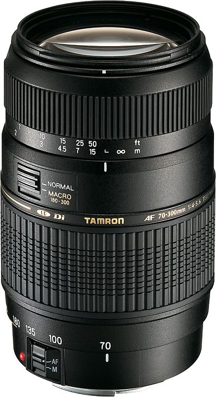 Tamron AF 70-300 mm F4.0-5.6 Di LD Macro 1:2 62 mm Objectif  (adapté à Canon EF) noir