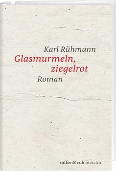 Glasmurmeln, ziegelrot