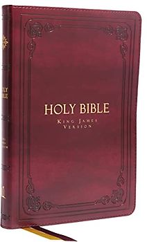 KJV Holy Bible: Large Print Thinline, Burgundy Leathersoft, Red Letter, Comfort Print: King James Version