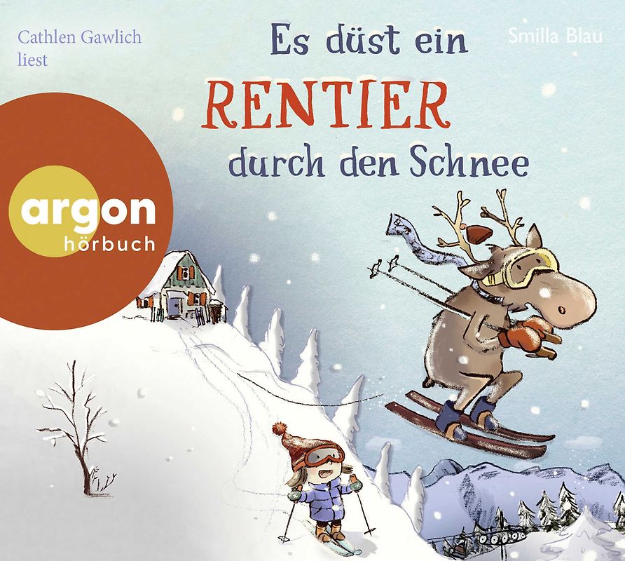 Es düst ein Rentier durch den Schnee