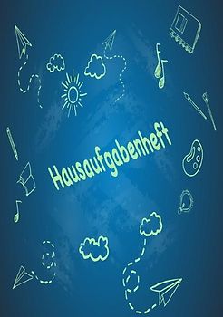 Hausaufgabenheft: Zum Notieren der Hausaufgaben für ein komplettes Schuljahr, inkl. Stundenplan, Schulnoten, Notizen