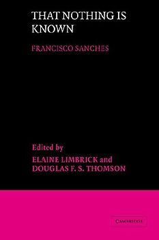 That Nothing Is Known