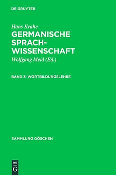 Hans Krahe: Germanische Sprachwissenschaft / Wortbildungslehre
