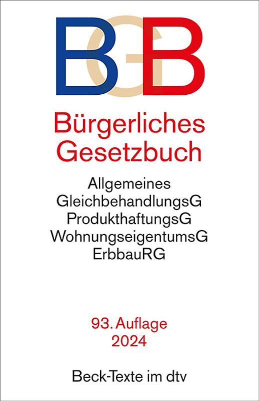 Bürgerliches Gesetzbuch