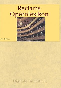 Digitale Bibliothek 52: Reclams Opernlexikon MacOS