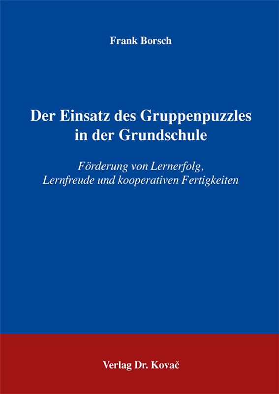 Der Einsatz des Gruppenpuzzles in der Grundschule