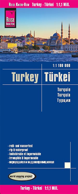 Reise Know-How Landkarte Türkei / Türkiye (1:1.100.000)
