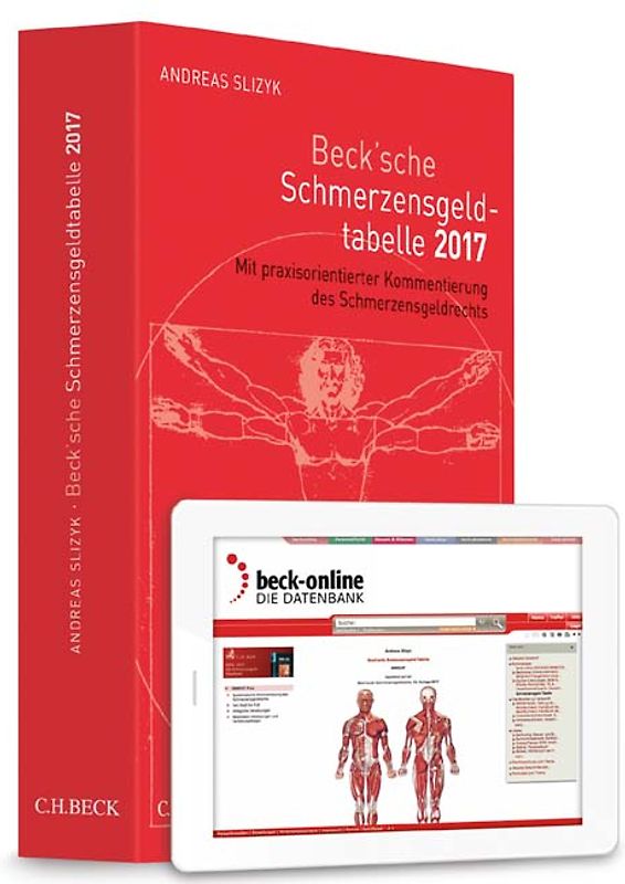 Beck'sche Schmerzensgeld-Tabelle 2017