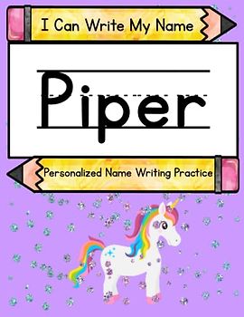 I Can Write My Name: Piper: Personalized Name Writing Practice