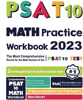 PSAT 10 Math Practice Workbook: The Most Comprehensive Review for the Math Section of the PSAT Test