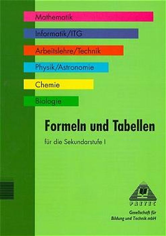 Formeln und Tabellen für die Sekundarstufe I