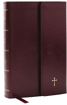 NKJV Compact Paragraph-Style Bible W/ 43,000 Cross References, Burgundy Leatherflex W/ Magnetic Flap, Red Letter, Comfort Print: Holy Bible, New King James Version