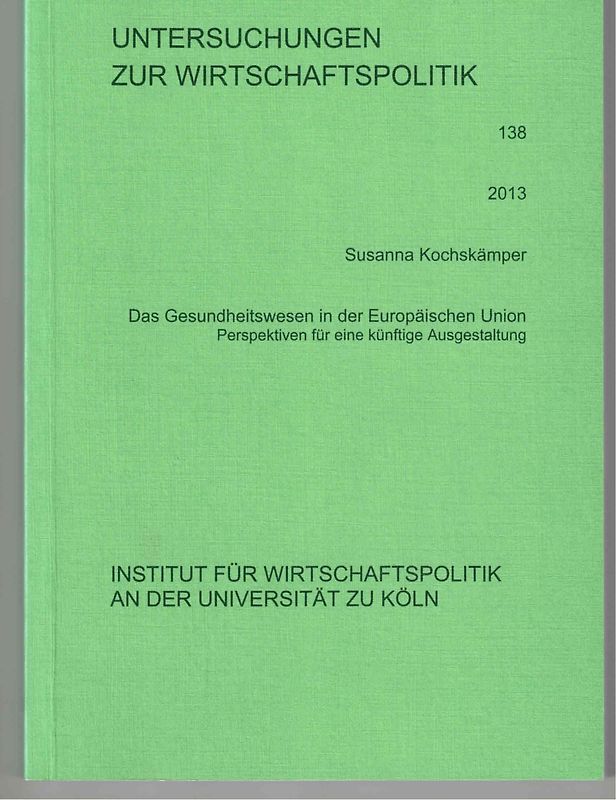 Das Gesundheitswesen in der Europäischen Union