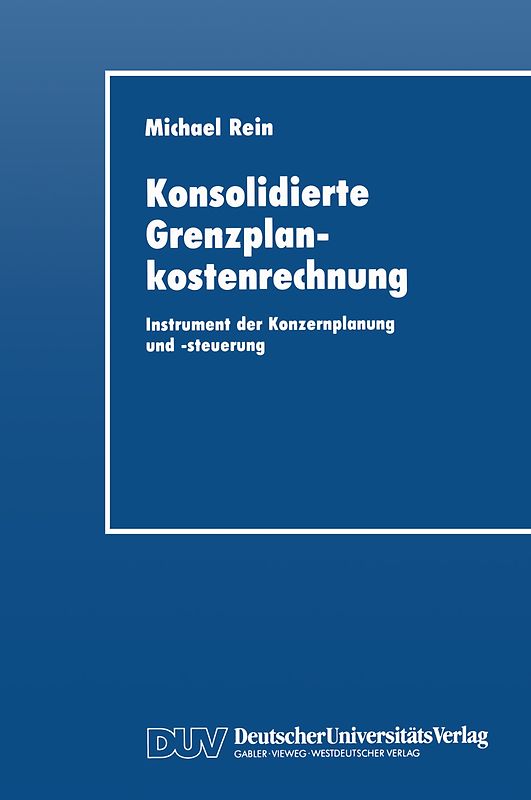 Konsolidierte Grenzplankostenrechnung