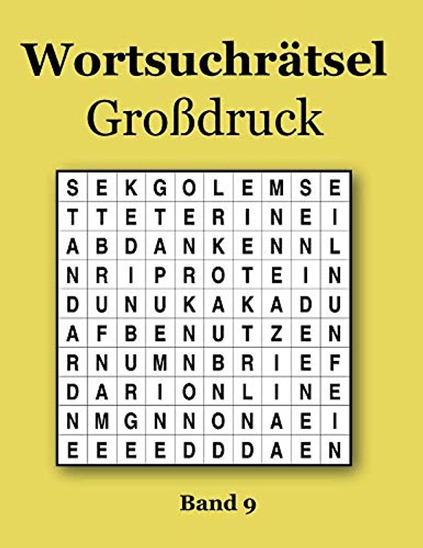 Wortsuchrätsel Großdruck Band 9