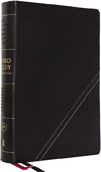 KJV, Word Study Reference Bible, Leathersoft, Black, Red Letter, Comfort Print