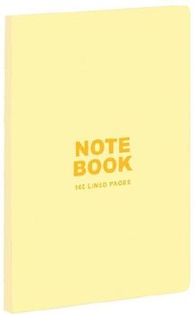 Teneues - A5 Notebook: Pastel Yellow, 140 Lined Pages, Raw Sewn Spine, Lays Flat