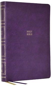 KJV Holy Bible: Paragraph-style Large Print Thinline with 43,000 Cross References, Purple Leathersoft, Red Letter, Comfort Print: King James Version