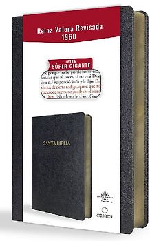 Biblia Reina Valera Revisada 1960 Letra Súper Gigante, Símil Piel Negro / Spanish Bible Rvr 1960 Super Giant Print, Black Leathersoft