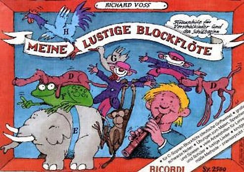 Meine lustige Blockflöte - Band 1 (Deutsche Griffweise)
