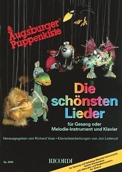 Augsburger Puppenkiste - die schönsten Lieder: Songbook für Gesang oder Melodieinstrument und Klavier