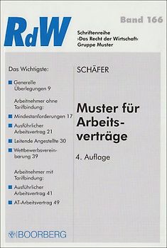 Muster für Arbeitsverträge