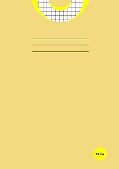 A5 Square Exercise Book: 10mm (1cm) Squared Quad Ruled Grid Paper Notebook Notepad for Kids Maths, Science, 10 mm Graph, Art Patterns, Writing Note 100 Pages A5 90 gsm Paper – Yellow