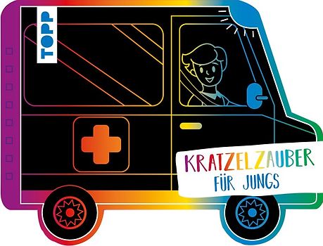 Kratzelzauber Für Jungs (Kratzelbuch in Autoform)