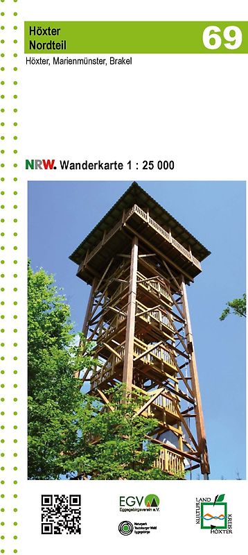 Höxter Nordteil Blatt 69 NRW Wanderkarte
