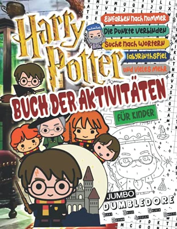 H́arry Ṕotter Buch Der Aktivitäten: H́arry Ṕotter Buch Der Aktivitäten Für Kinder Im Alter Von 9-12 Jahren: Färbung, Färben, Einfärben Nach Nummer, ... Verbinden, Labyrinthspiel, Und Vieles Mehr