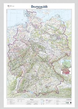 Deutschland auf einen Blick! Landschaftskarte 1:750 000