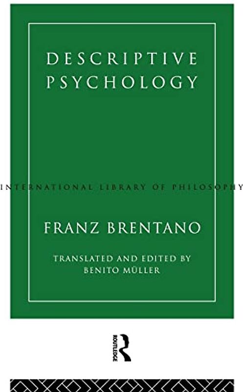 Descriptive Psychology (International Library of Philosophy)
