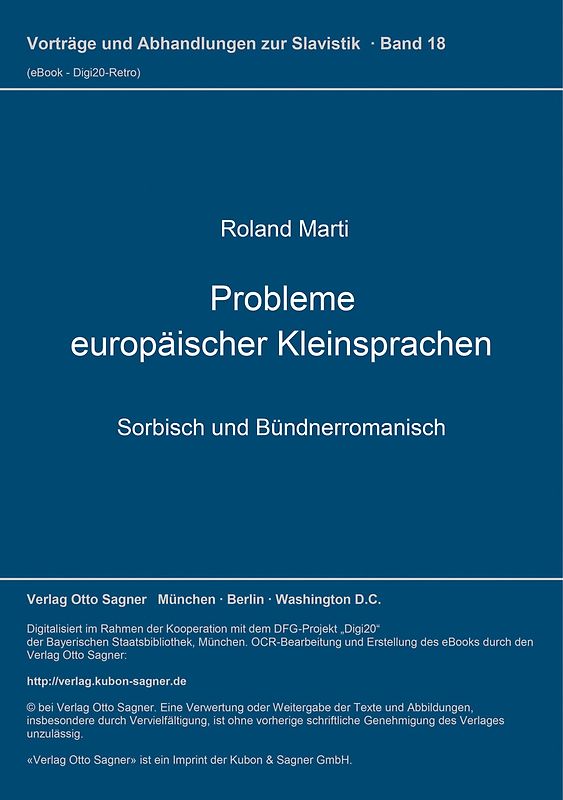 Probleme europäischer Kleinsprachen