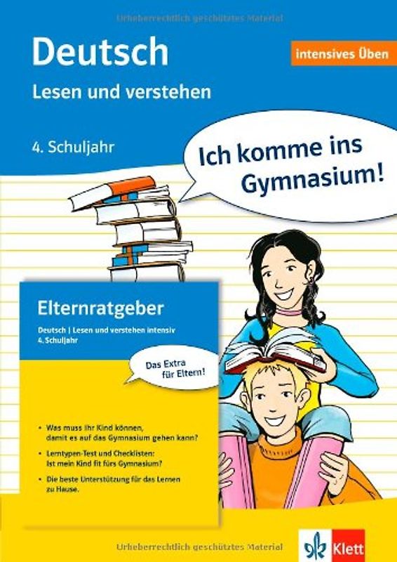 Deutsch 4. Schuljahr - Lesen und verstehen, intensives Üben