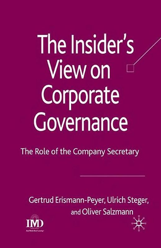 The Insider's View on Corporate Governance