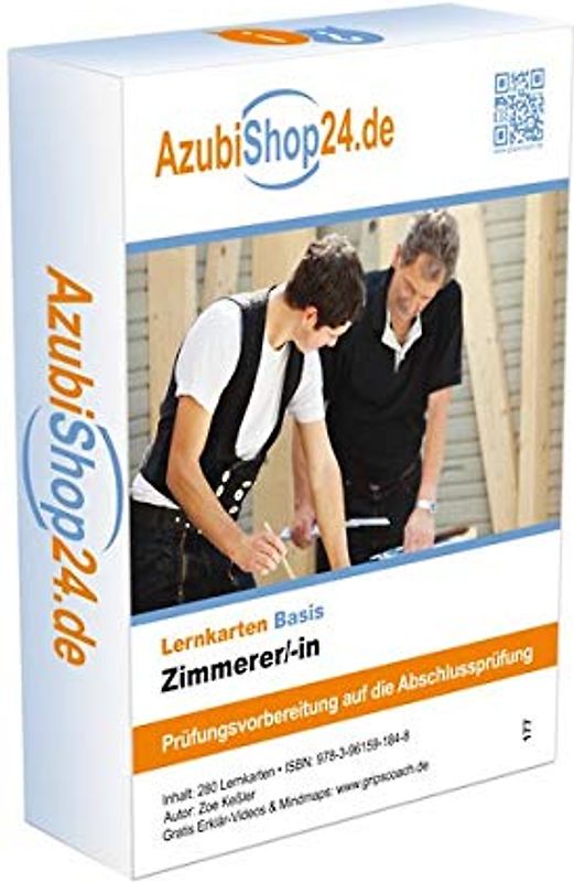 AzubiShop24.de Basis-Lernkarten Zimmerer/-in
