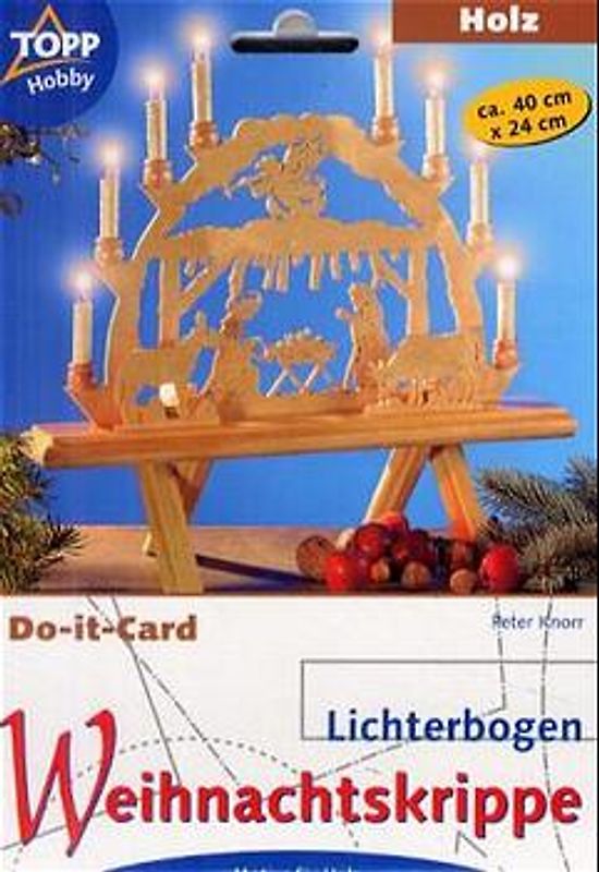Lichterbogen - Weihnachtskrippe-Holz