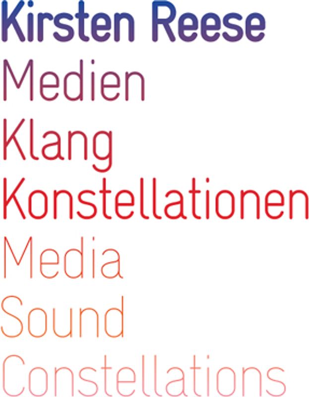 Medien, Klang, Konstellationen