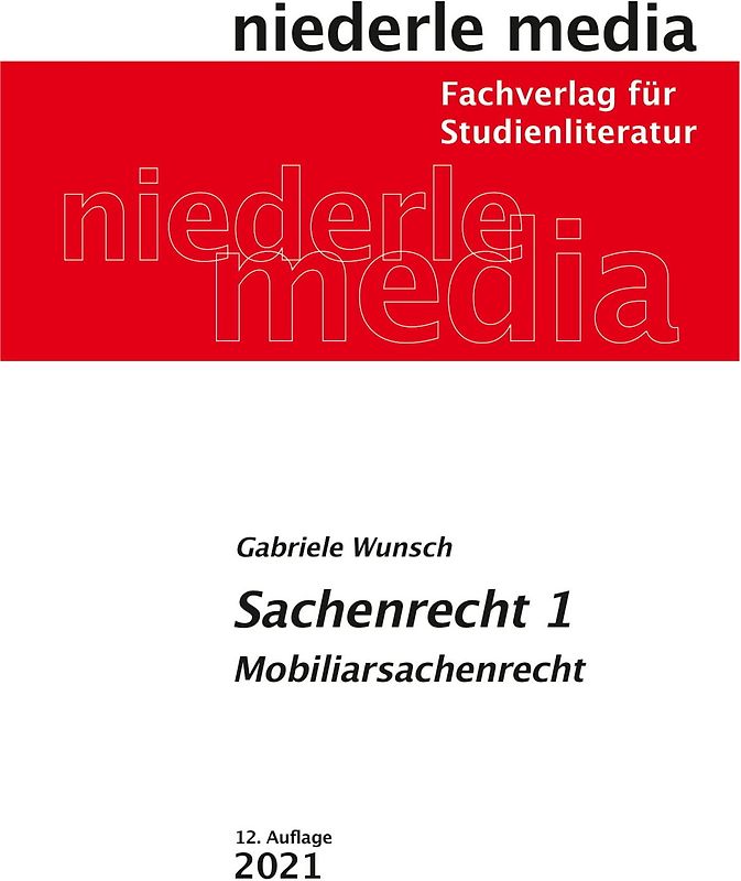 Sachenrecht 1 - Mobiliarsachenrecht 2022