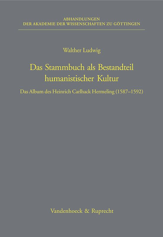 Das Stammbuch als Bestandteil humanistischer Kultur