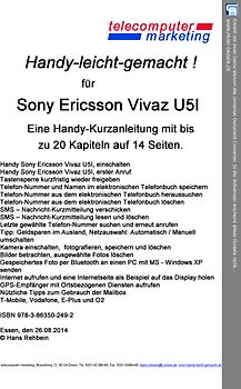 Sony Ericsson Vivaz U5i leicht-gemacht. Handy-leicht-gemacht für Sony Ericsson Vivaz U5i